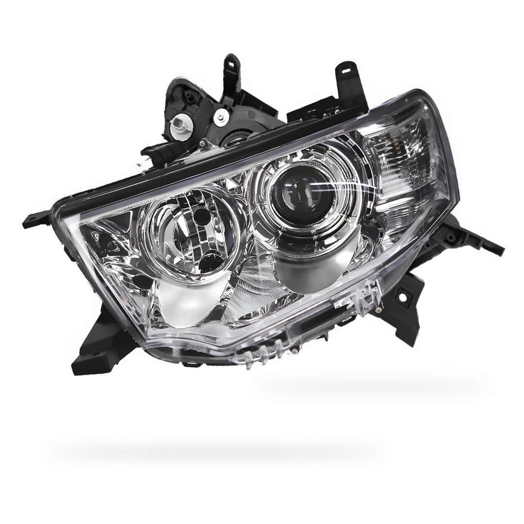 Mitsubishi Challenger PC (2013 - 2015) Clear / Chrome Non-Xenon OEM Style Headlights LH + RH