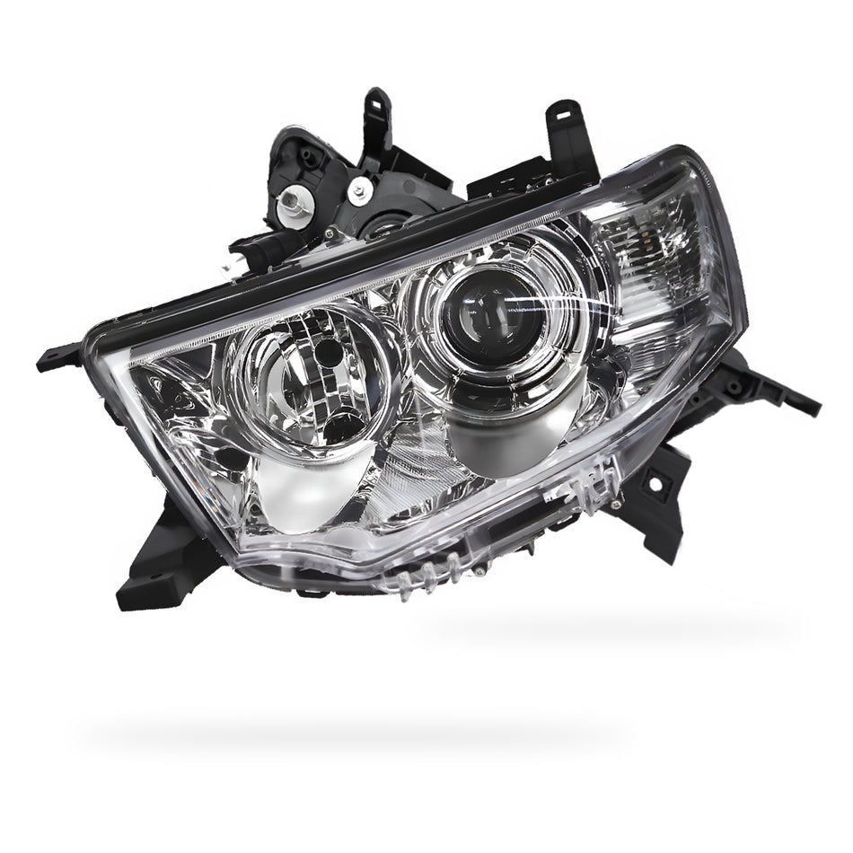 Mitsubishi Challenger PC (2013 - 2015) Clear / Chrome Non-Xenon OEM Style Headlights LH + RH