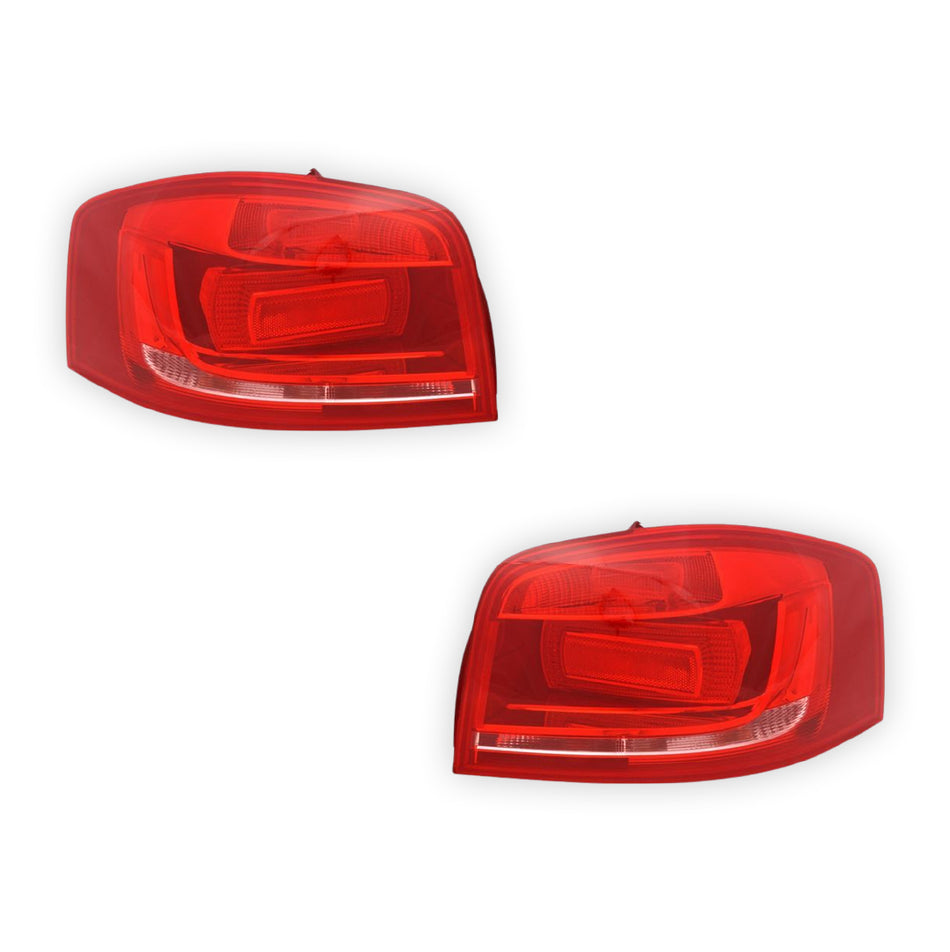 Audi A3 8P (2008 - 2010) Genuine Red Tail Lights LH + RH
