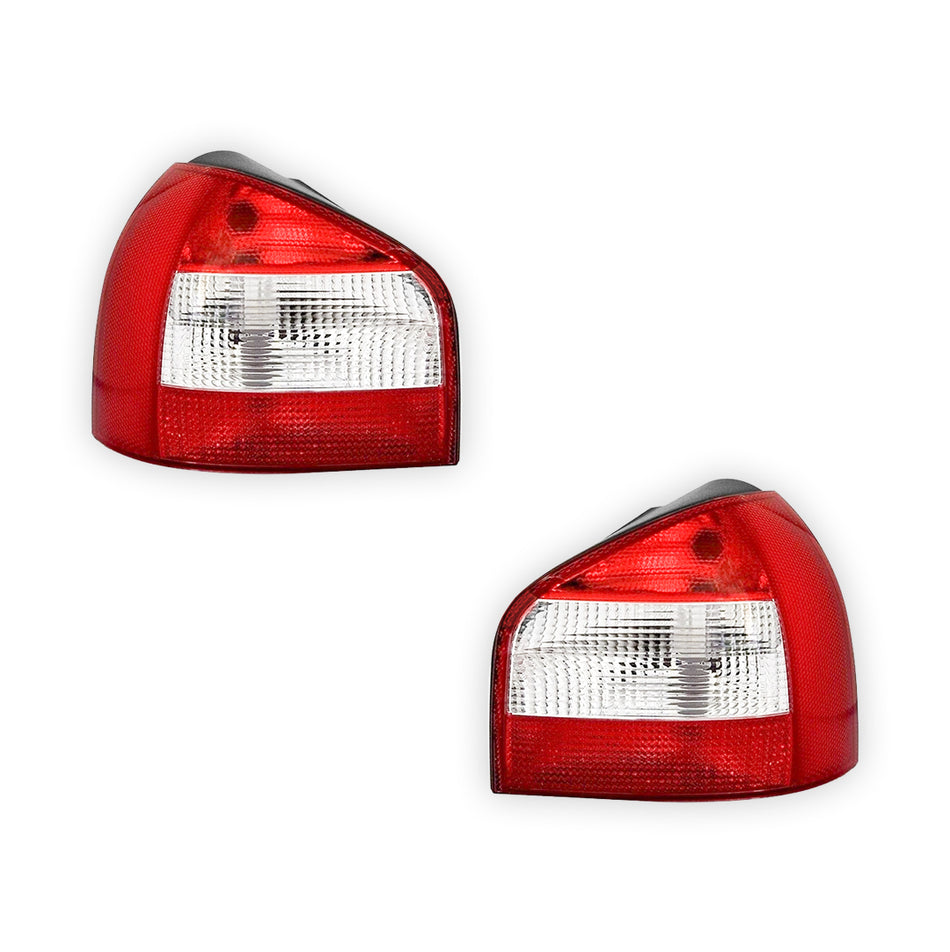 Audi A3 8L (1996 - 2003) Red / White OEM Style Tail Lights LH + RH