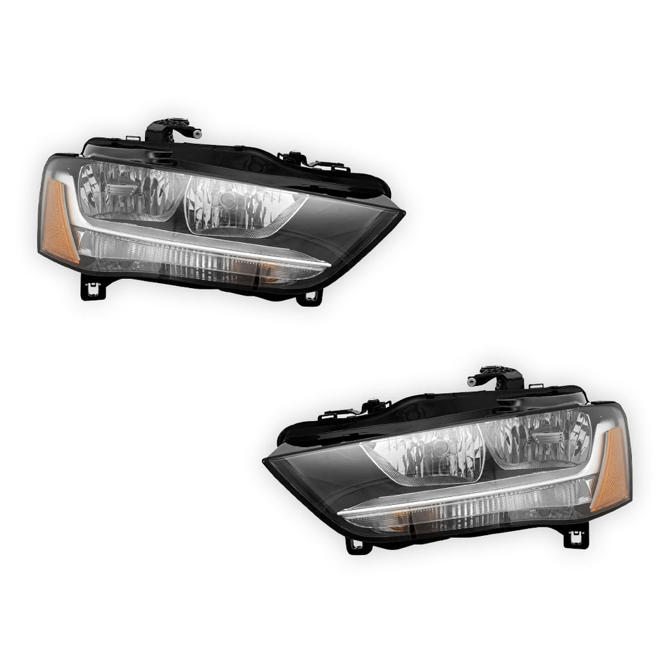 Audi A4 B8 (2011 - 2015) Genuine Crystal Clear Headlights LH + RH