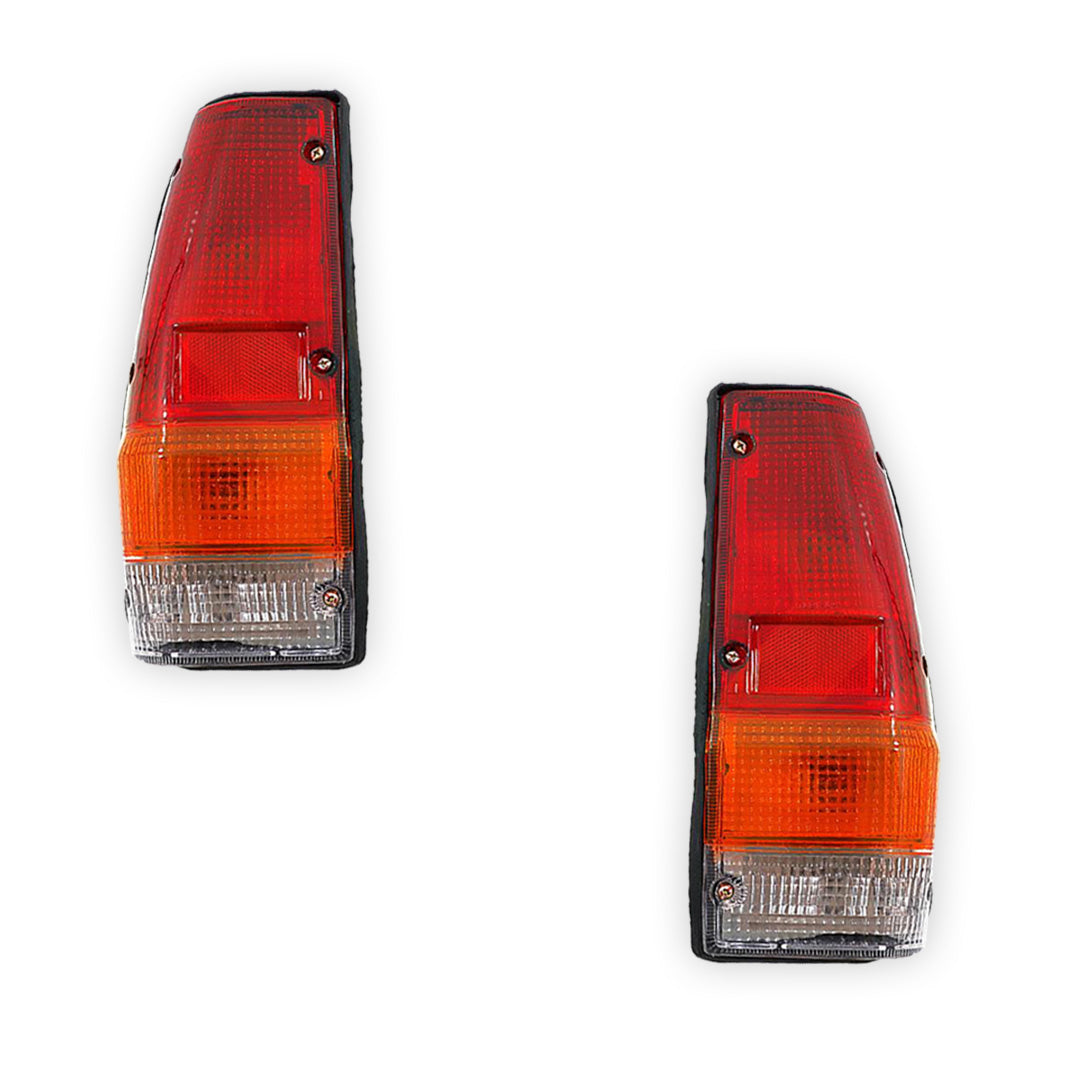 Mitsubishi L200 Express MD (1984 - 1986) Red / Amber / Clear OEM Style Tail Lights LH + RH