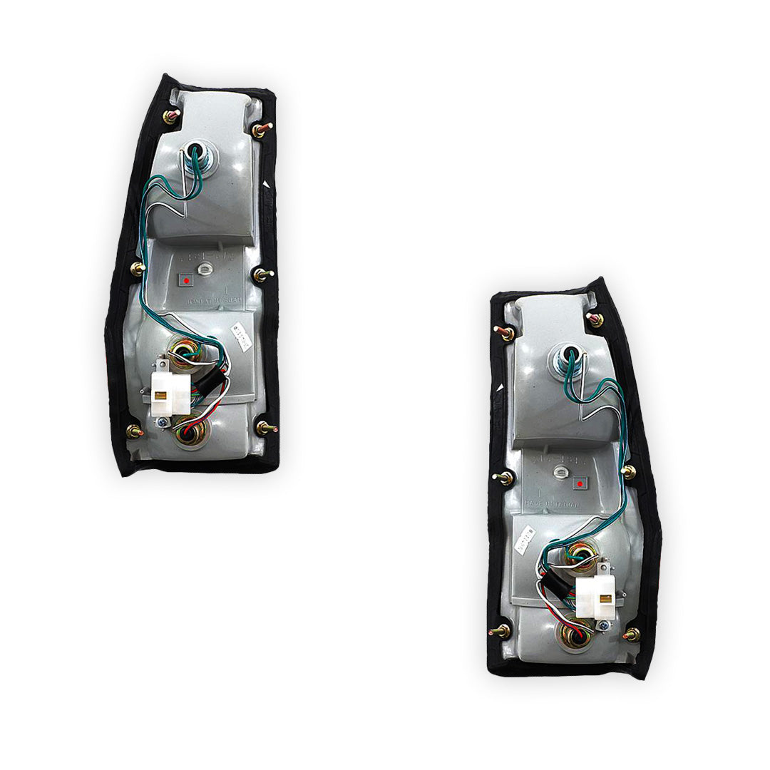 Mitsubishi L200 Express MD (1984 - 1986) Red / Amber / Clear OEM Style Tail Lights LH + RH