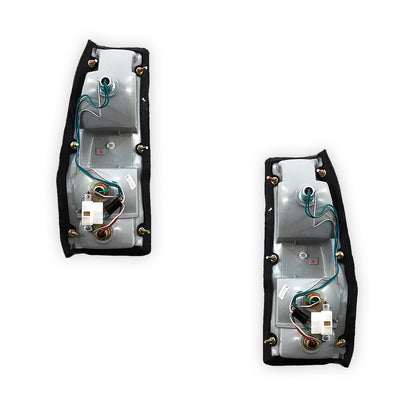 Mitsubishi L200 Express MD (1984 - 1986) Red / Amber / Clear OEM Style Tail Lights LH + RH