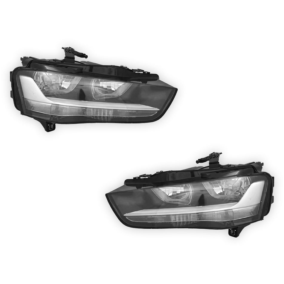 Audi A4 B8 (2011 - 2016) Halogen DRL OEM Style Headlights LH + RH
