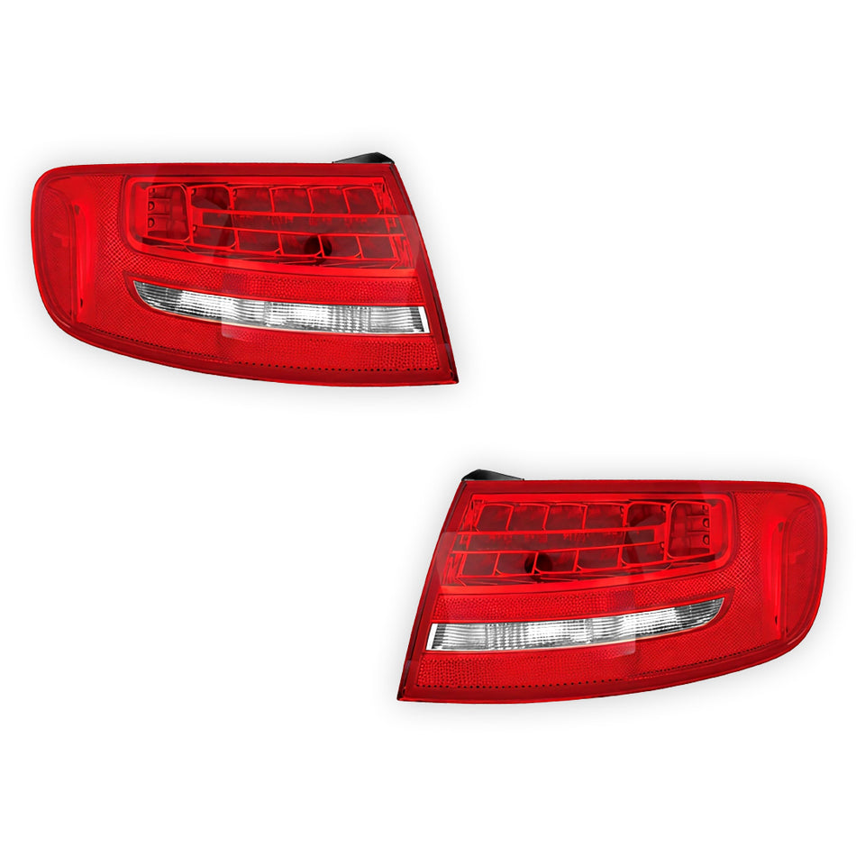 Audi A4 B8 (2007 - 2011) Genuine White LED Tail Lights LH + RH