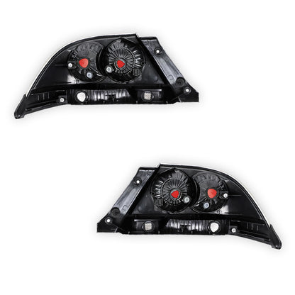Mitsubishi Lancer CH (2006 - 2008) Red / Chrome OEM Style Tail Lights LH + RH