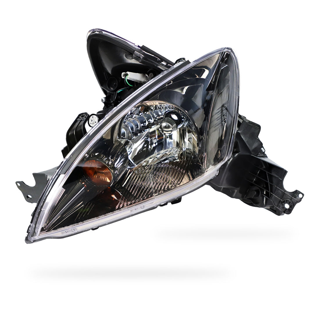 Mitsubishi Lancer CH (2004 - 2006) Chrome / Black OEM Style Headlights LH + RH
