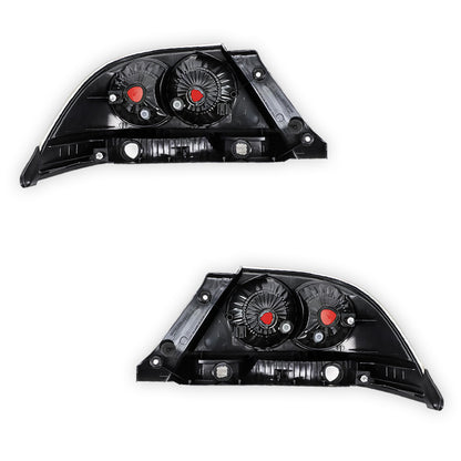 Mitsubishi Lancer CH (2004 - 2006) Clear / Red Halogen OEM Style Tail Lights LH + RH