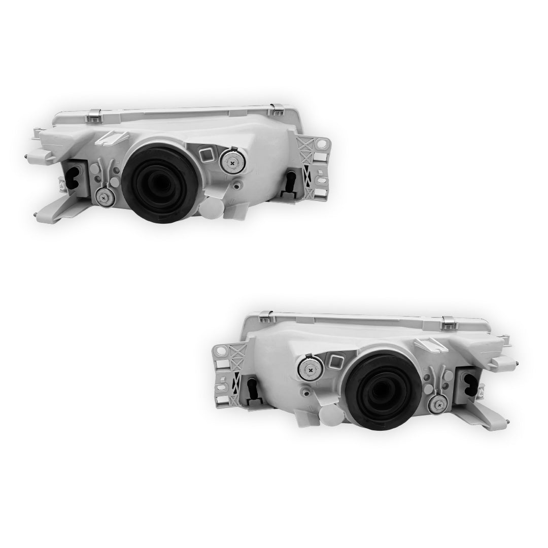 Mitsubishi Lancer CE (1999 - 2003) Clear / Chrome OEM Style Headlights LH + RH