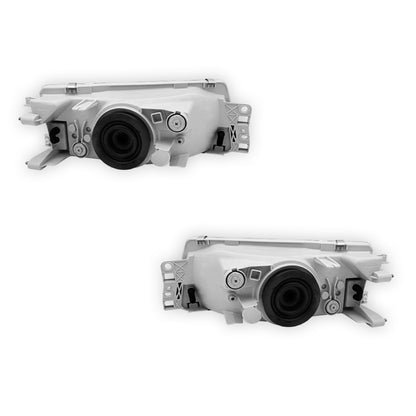 Mitsubishi Lancer CE (1999 - 2003) Clear / Chrome OEM Style Headlights LH + RH