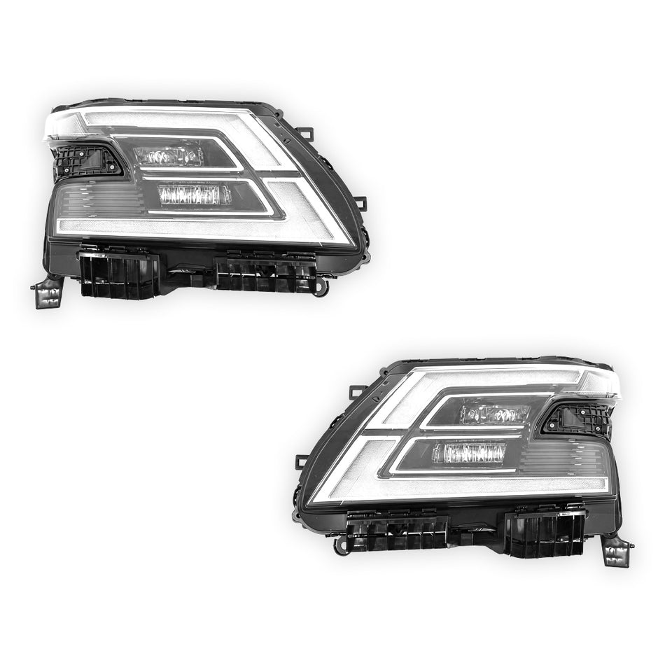 Nissan Patrol Y62 Wagon (2019 - 2024) Genuine Headlights LH + RH