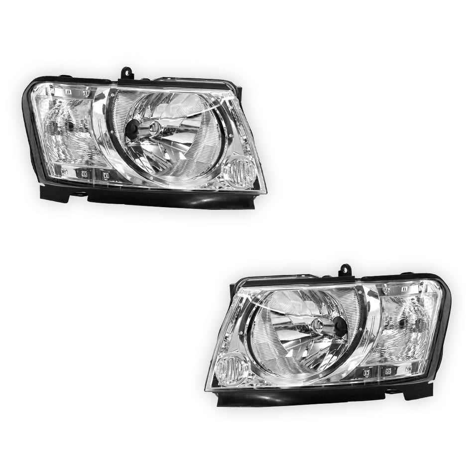 Nissan Patrol GU3 TY61 Ute (2007 - 2014) OEM Style Headlights LH + RH
