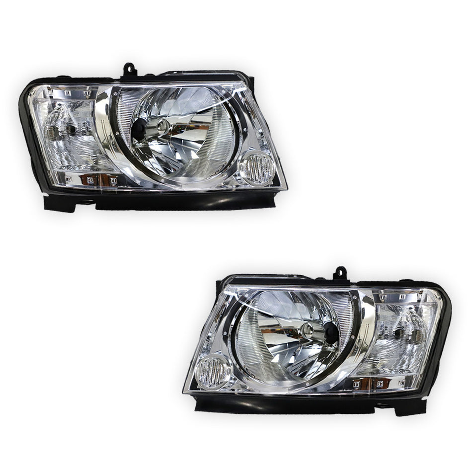 Nissan Patrol GU3 Y61 Wagon (2004 - 2016) OEM Style Headlights LH + RH
