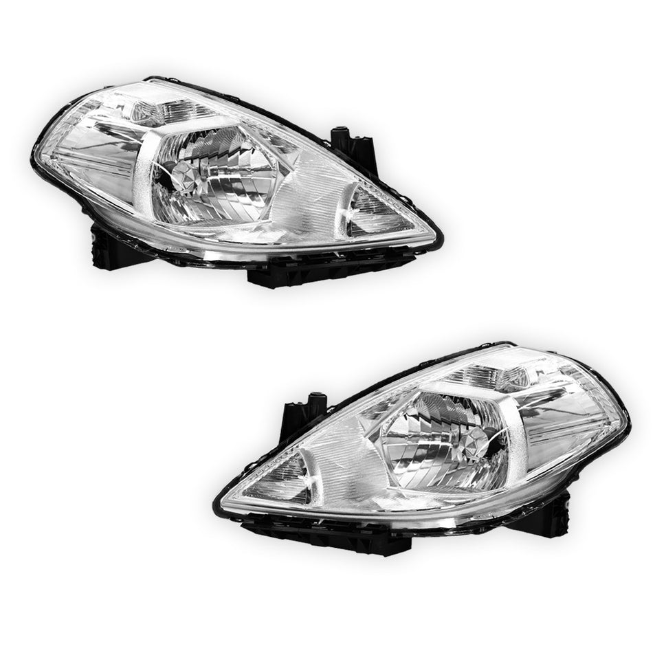 Nissan Tiida C11 (2005 - 2007) OEM Style Headlights LH + RH