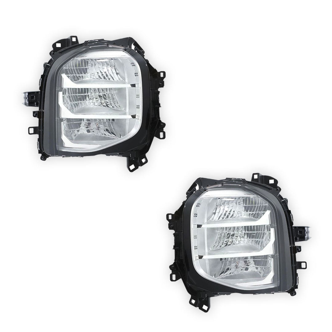 Mitsubishi Outlander ZM (2021 - 2025) Genuine Clear / Black LED Headlights LH + RH