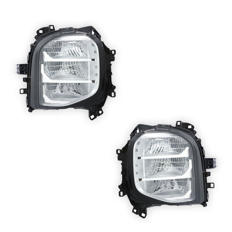 Mitsubishi Outlander ZM (2021 - 2025) Genuine Clear / Black LED Headlights LH + RH