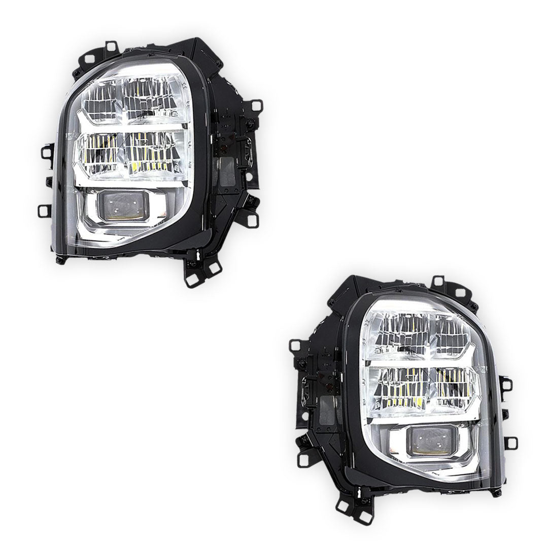 Mitsubishi Outlander ZM (2021 - 2025) Genuine Clear / Black LED Headlights LH + RH