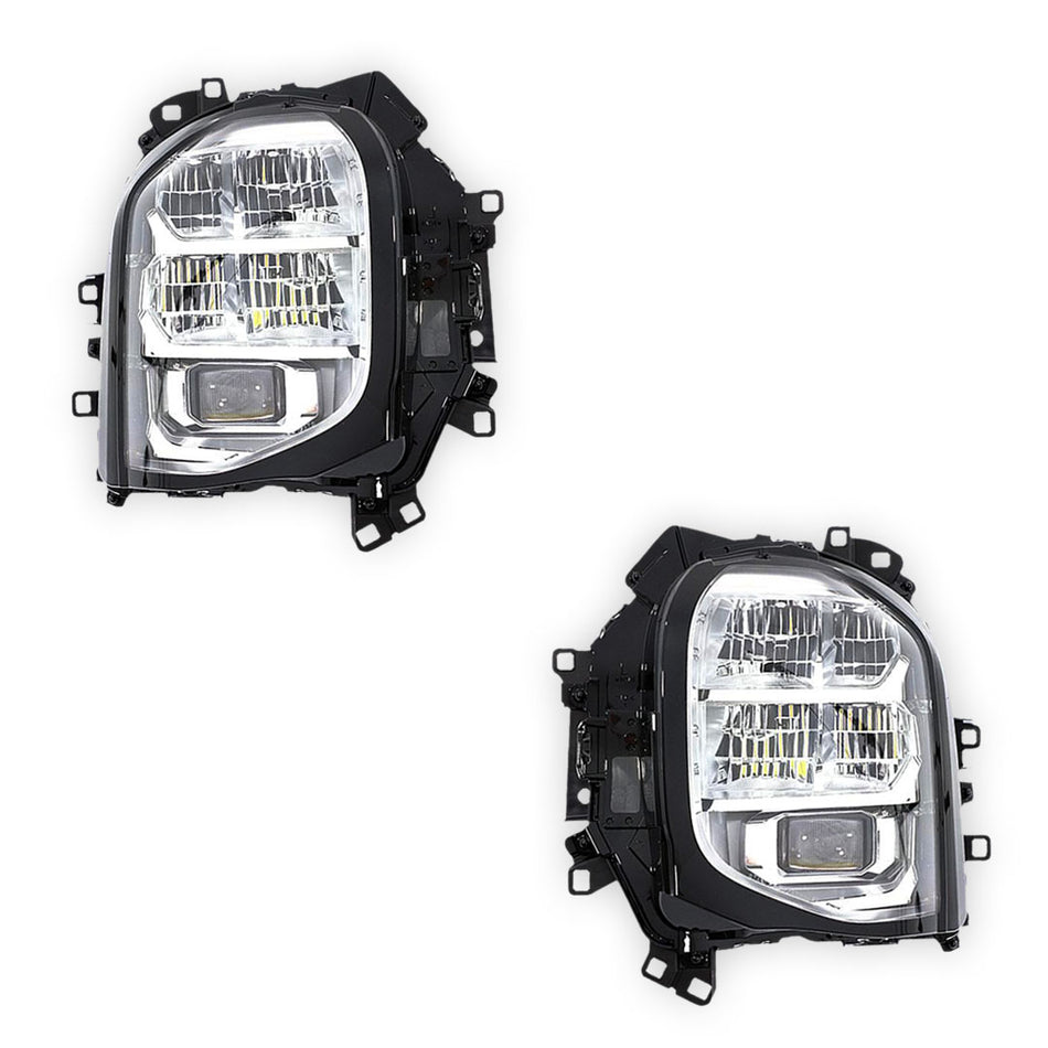 Mitsubishi Outlander ZM (2021 - 2025) Genuine Clear / Black LED Headlights LH + RH