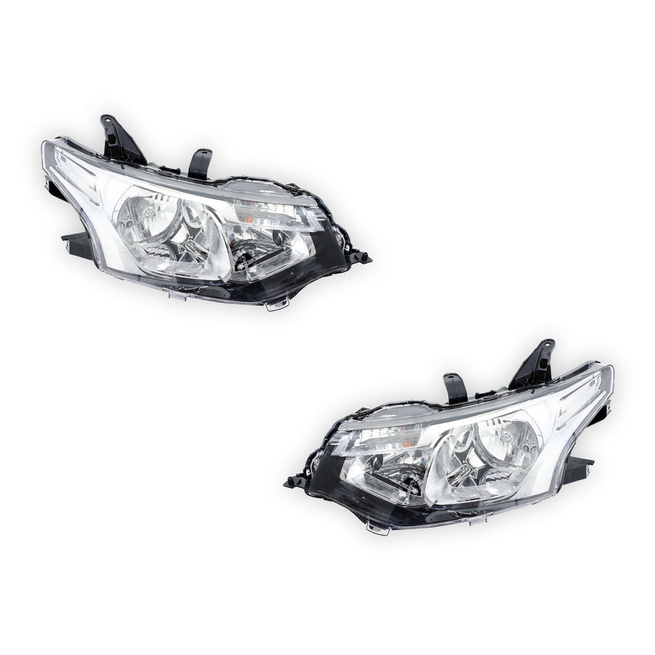 Mitsubishi Outlander ZJ (2012 - 2014) Genuine Halogen Headlights LH + RH