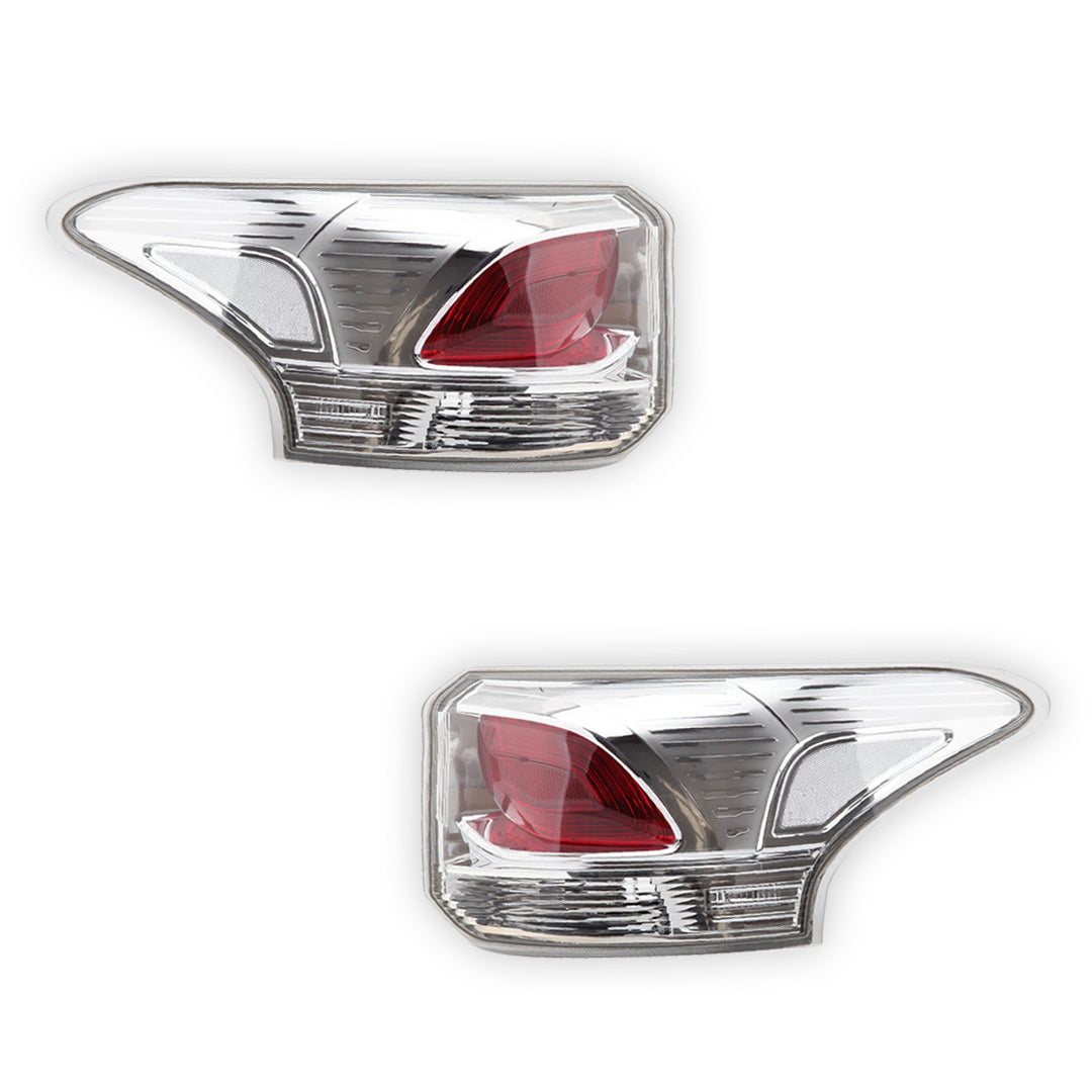 Mitsubishi Outlander ZJ (2012 - 2014) Outer Red / White OEM Style Tail Lights LH + RH