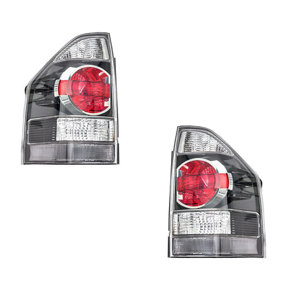 Mitsubishi Pajero NS / NT 2-Door (2006 - 2011) Clear / Black OEM Style Tail Lights LH + RH