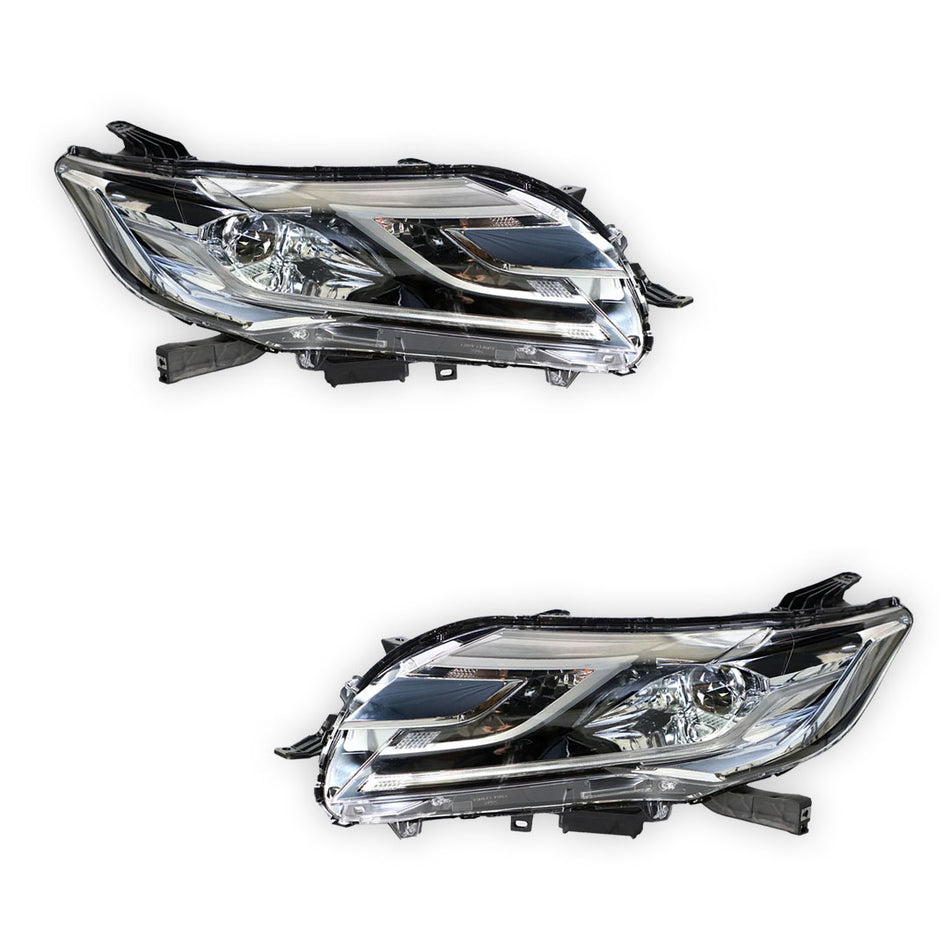 Mitsubishi Pajero Sport QE (2015 - 2019) Genuine Clear / Chrome LED Headlights LH + RH