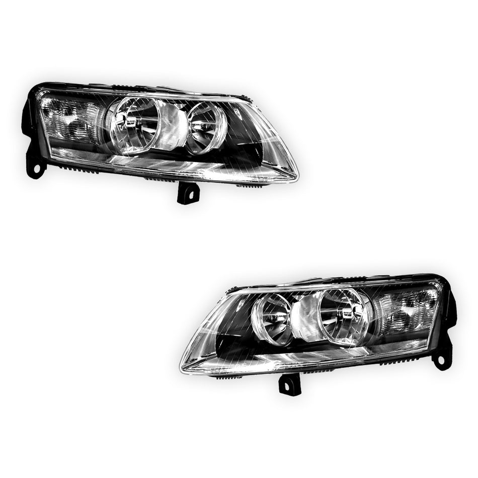 Audi A6 C6 (2004 - 2009) Halogen OEM Style Headlights LH + RH