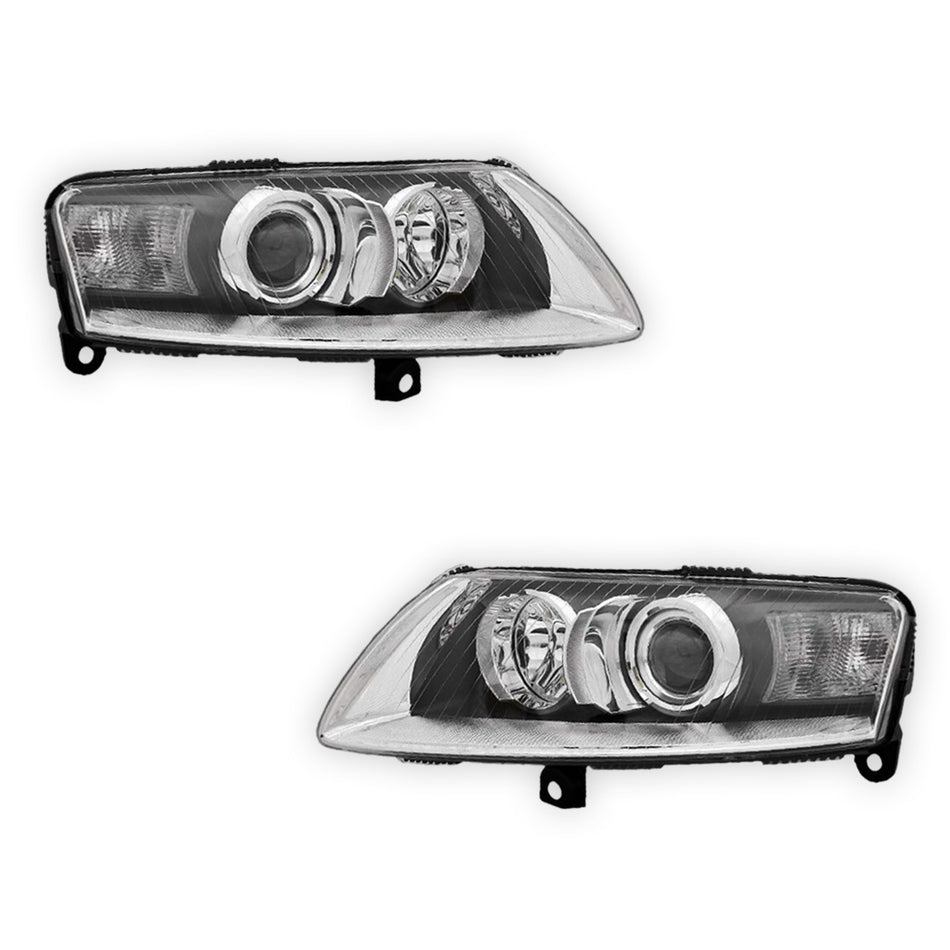 Audi A6 C6 (2004 - 2008) Genuine Xenon Headlights LH + RH
