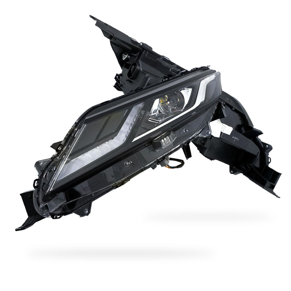 Mitsubishi Triton MR (2018 - 2023) Genuine Black / Clear Inner LED Bar Headlights LH + RH