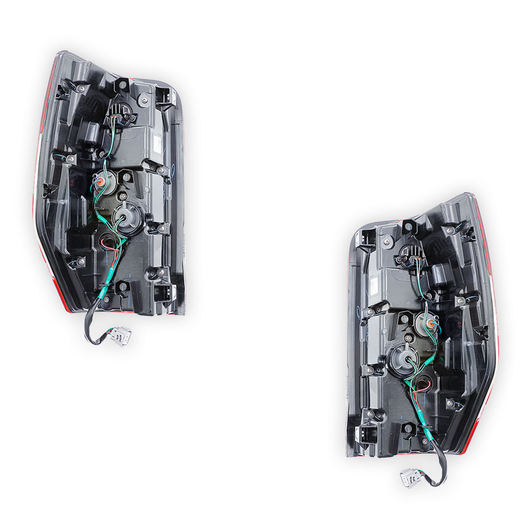 Mitsubishi Triton MR (2018 - 2023) Genuine Red / Clear LED Tail Lights LH + RH