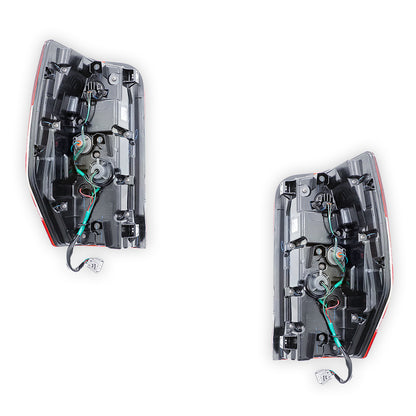 Mitsubishi Triton MR (2018 - 2023) Genuine Red / Clear Halogen Tail Lights LH + RH