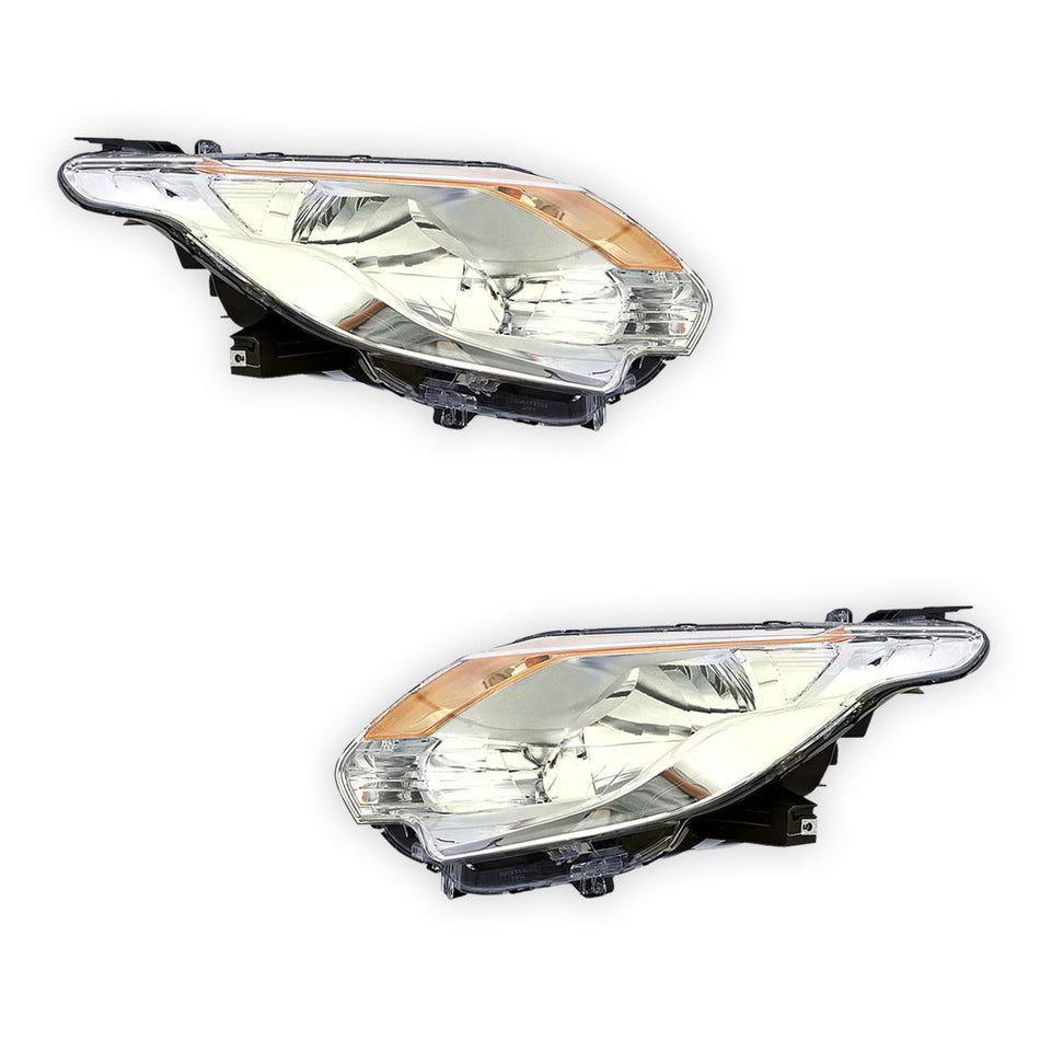 Mitsubishi Triton MQ (2015 - 2018) Genuine Black Halogen Headlights LH + RH