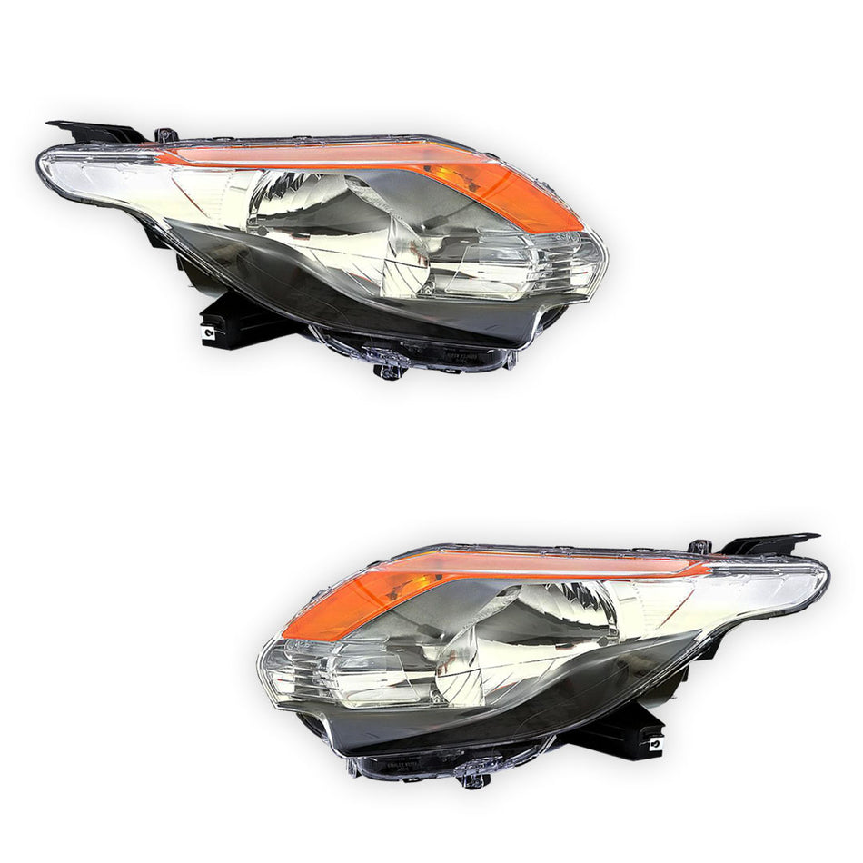 Mitsubishi Triton MQ (2015 - 2018) Genuine Clear / Black Xenon Headlights LH + RH