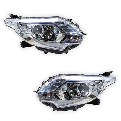 Mitsubishi Triton MQ (2015 - 2018) Genuine Clear Xenon Headlights LH + RH
