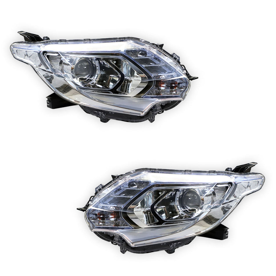Mitsubishi Triton MQ (2015 - 2018) Genuine Clear Xenon Headlights LH + RH