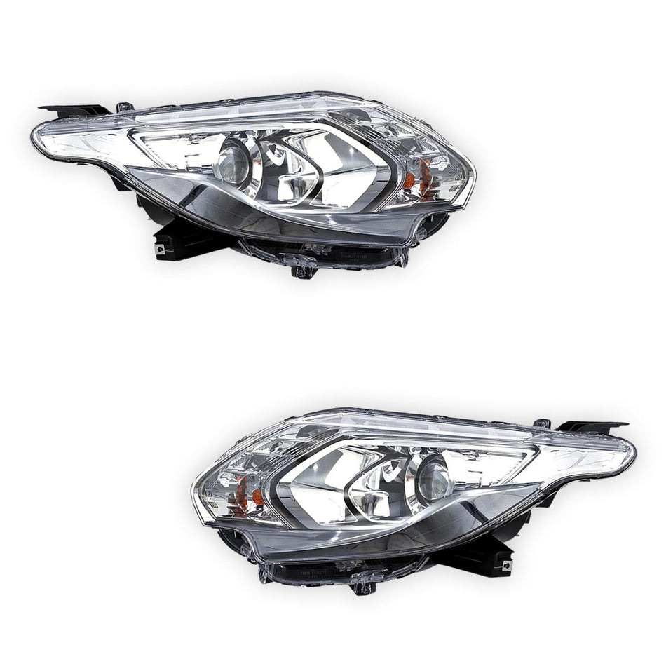 Mitsubishi Triton MQ (2015 - 2018) Genuine Clear / Chrome LED Headlights LH + RH