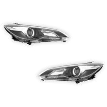 Toyota Camry AW50 (2015 - 2017) Black / Chrome OEM Style Headlights LH + RH