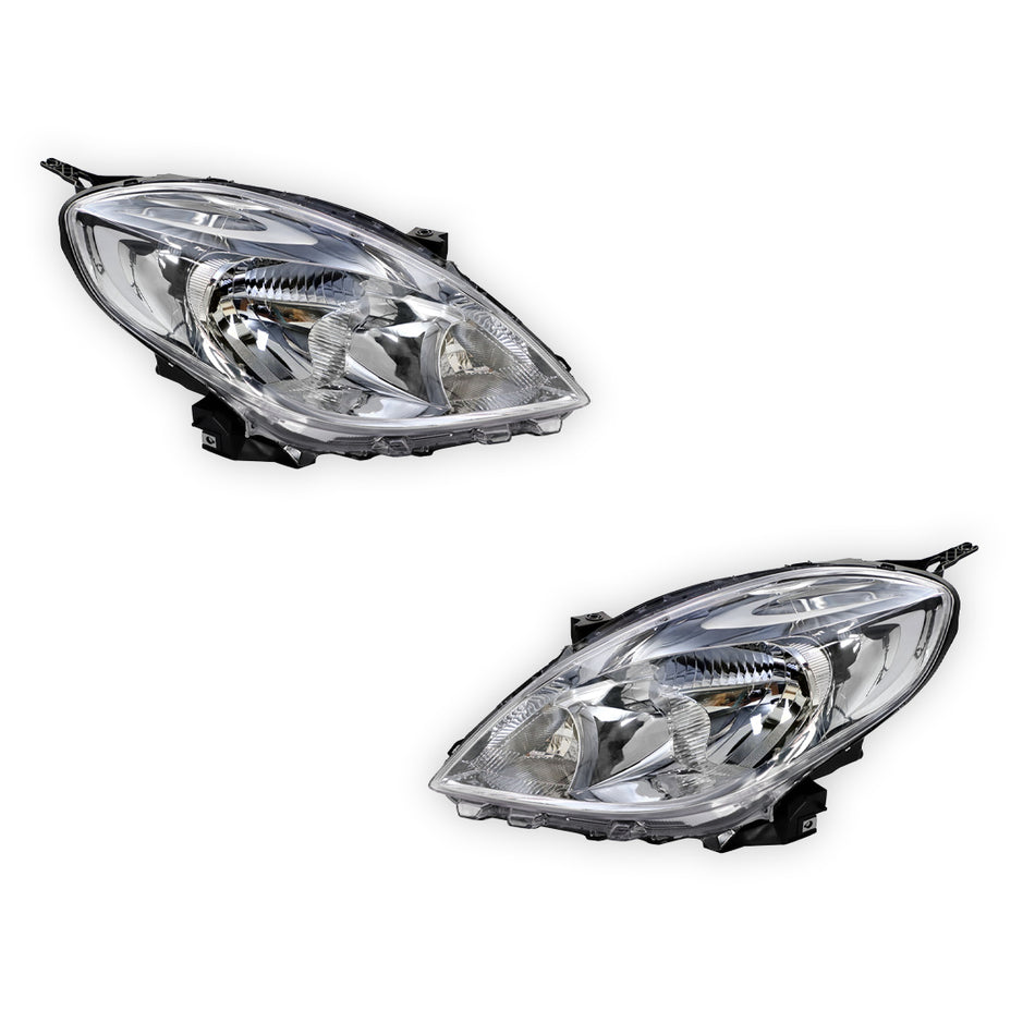 Nissan Almera N17 (2012 - 2014) Chrome OEM Style Headlights LH + RH