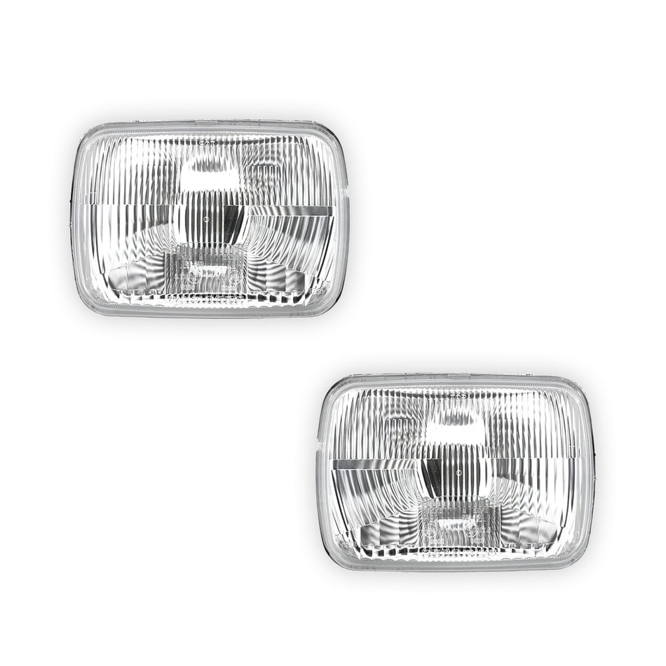 Nissan 180SX S13 Series 1 (1989 - 1990) Chrome Plastic OEM Style Headlights LH + RH