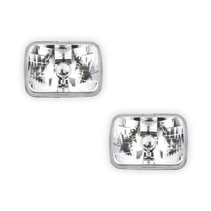 Nissan 180SX S13 Series 1 (1989 - 1990) Chrome Glass OEM Style Headlights LH + RH