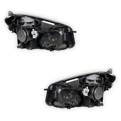 Nissan Dualis J10 (2010 - 2014) Genuine Clear / Black Halogen Headlights LH + RH