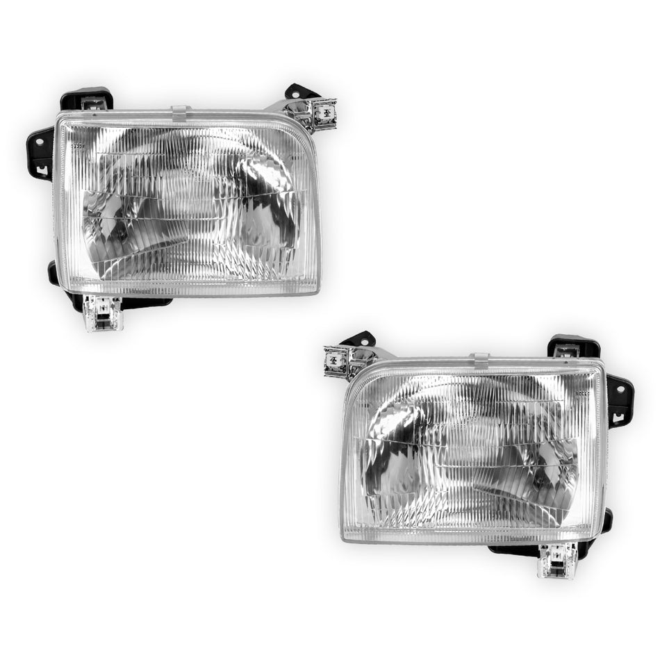 Nissan Navara D22 (1997 - 2000) OEM Style Headlights LH + RH