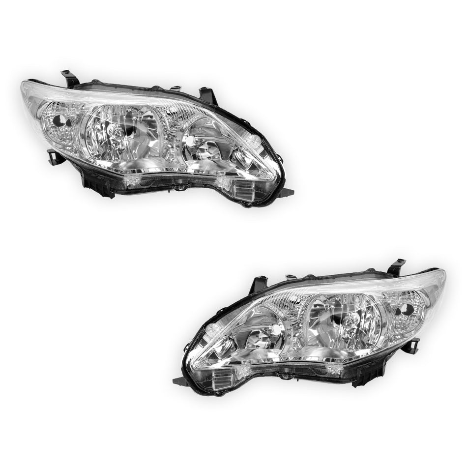 Toyota Corolla E150 (2010 - 2013) Genuine Non-Xenon Headlights LH + RH