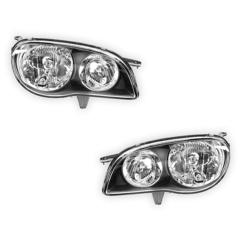 Toyota Corolla AE112 (1999 - 2001) OEM Style Headlights LH + RH