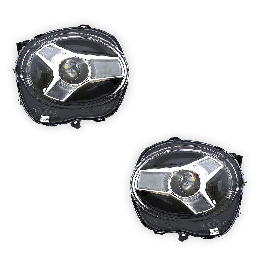Nissan Juke F16 (2020 - 2025) Genuine Black / Chrome LED Headlights LH + RH
