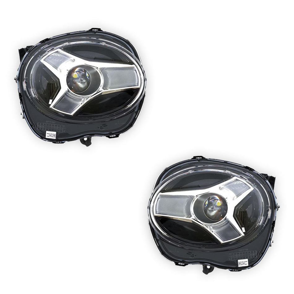 Nissan Juke F16 (2020 - 2025) Genuine Black / Chrome LED Headlights LH + RH