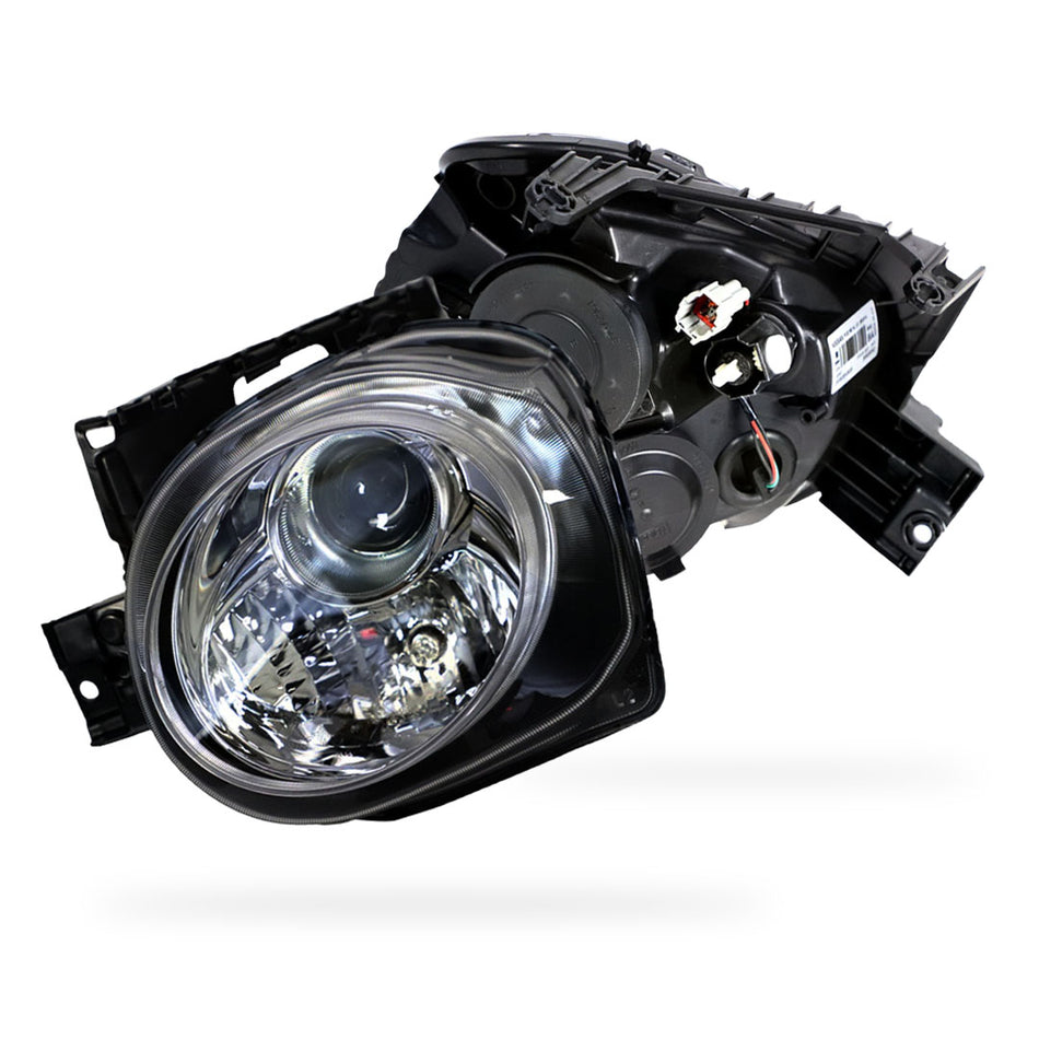 Nissan Juke F15 (2014 - 2020) Genuine Sealed Clear / Chrome Halogen Projector Headlights LH + RH