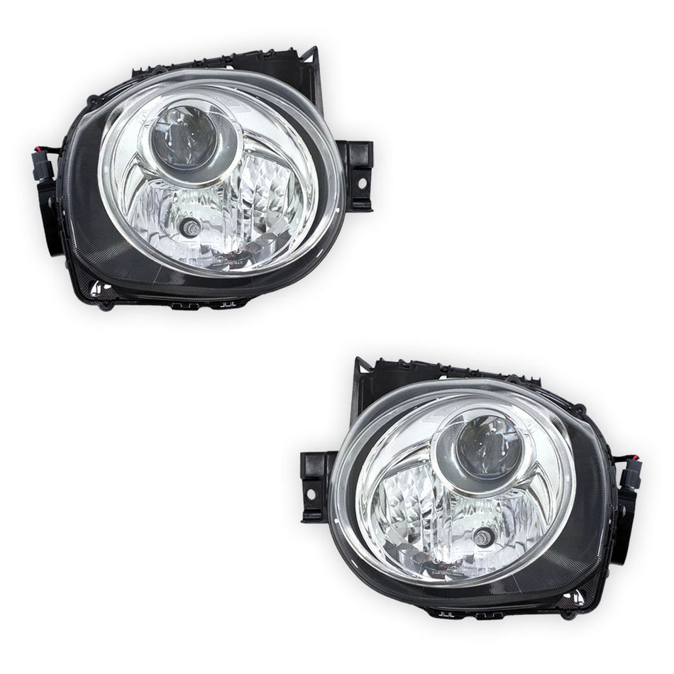 Nissan Juke F15 (2014 - 2020) Genuine Sealed Clear / Chrome Xenon Projector Headlights LH + RH