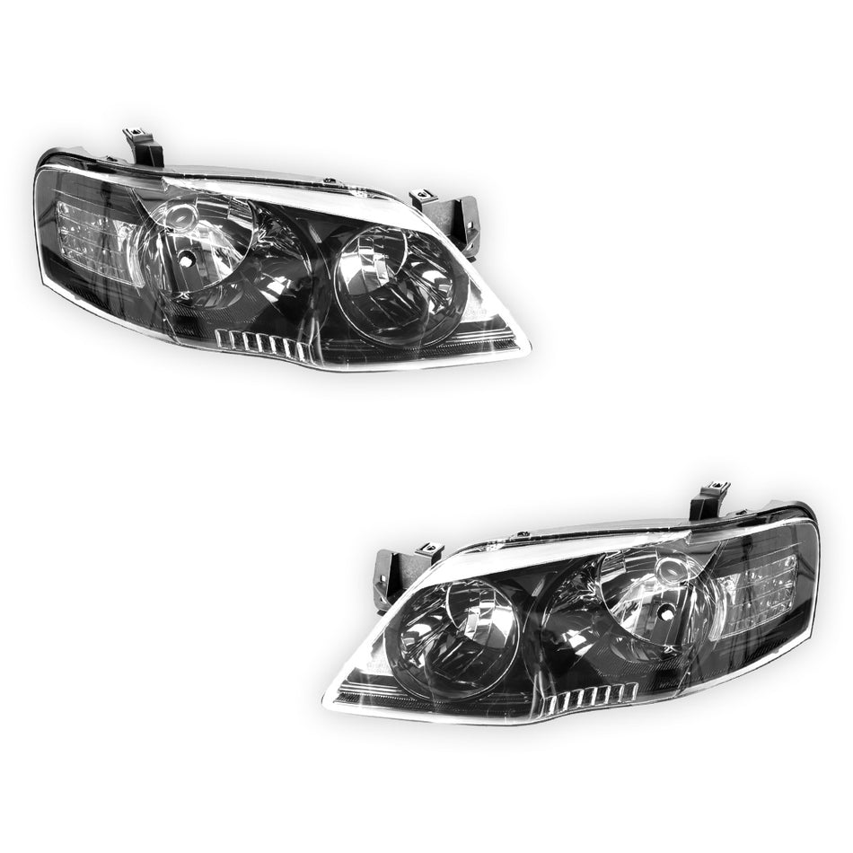 Ford Falcon BF Series 2 (2006 - 2008) OEM Style Headlights LH + RH